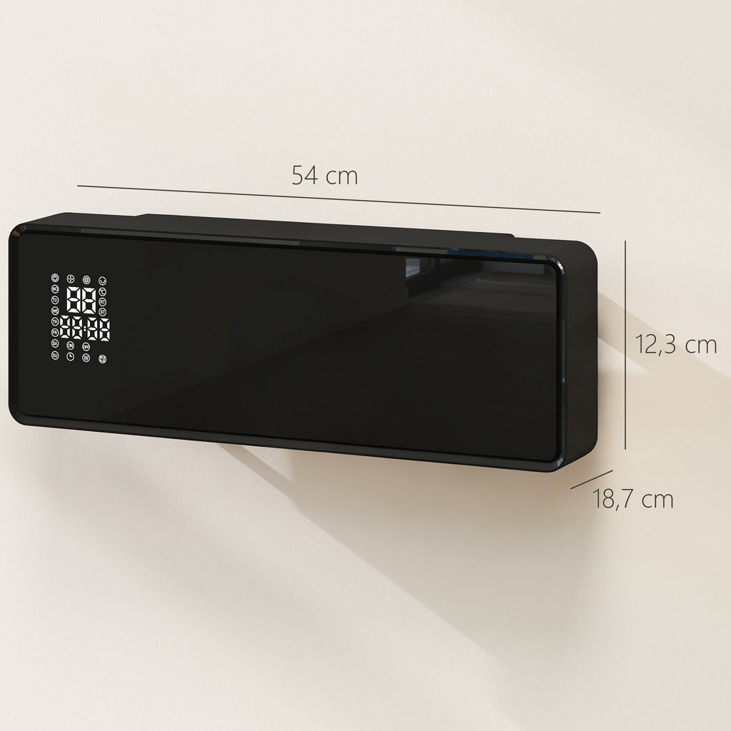 Chauffage Mural Céramique 2000W – Radiateur Électrique avec Thermostat et Minuterie