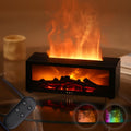 Diffuseur d'Huiles Essentielles Effet Cheminée 3D – 7 Flammes LED & Télécommande