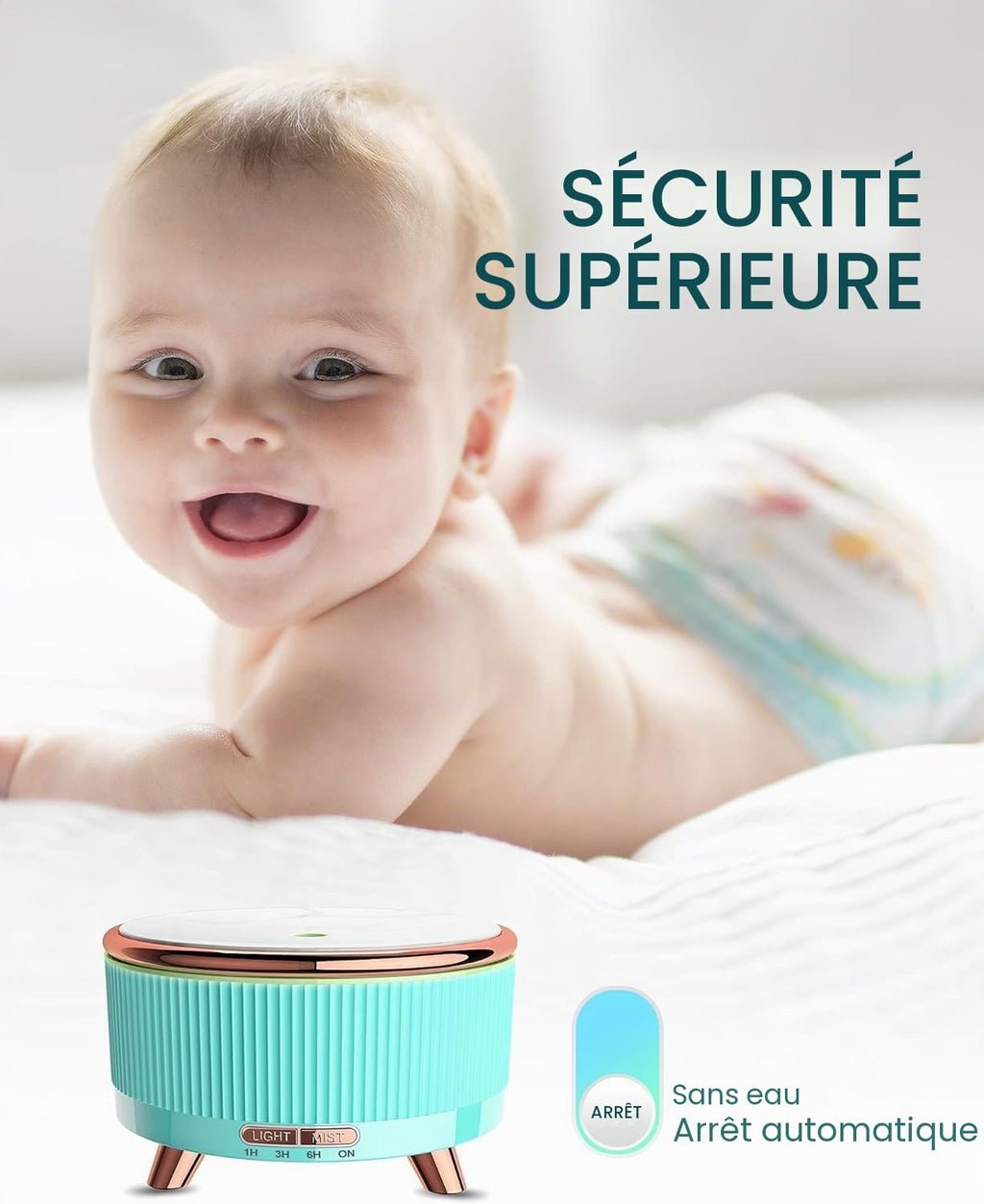 Diffuseur d'Arômes & Huiles Essentielles 500ml – Grande Capacité