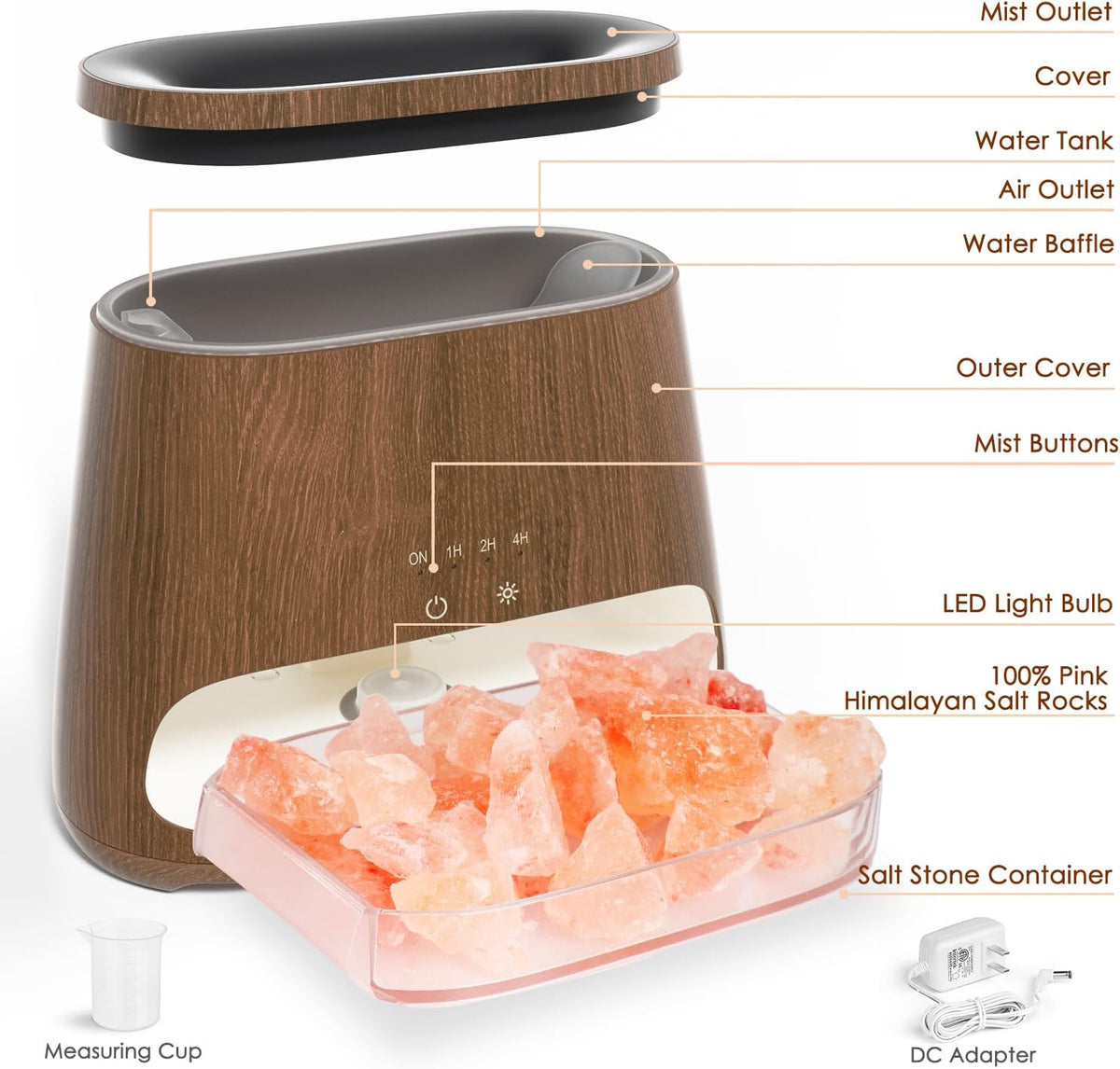 Diffuseur d'Huiles Essentielles Effet Flamme 150ml – 3 Minuteries & LED