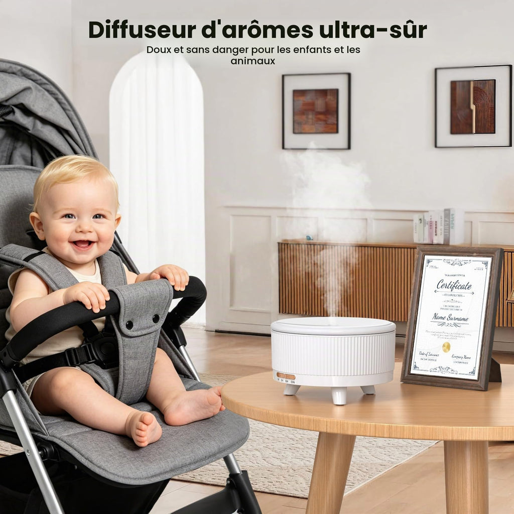 Diffuseur d'Arômes & Huiles Essentielles 500ml – Grande Capacité