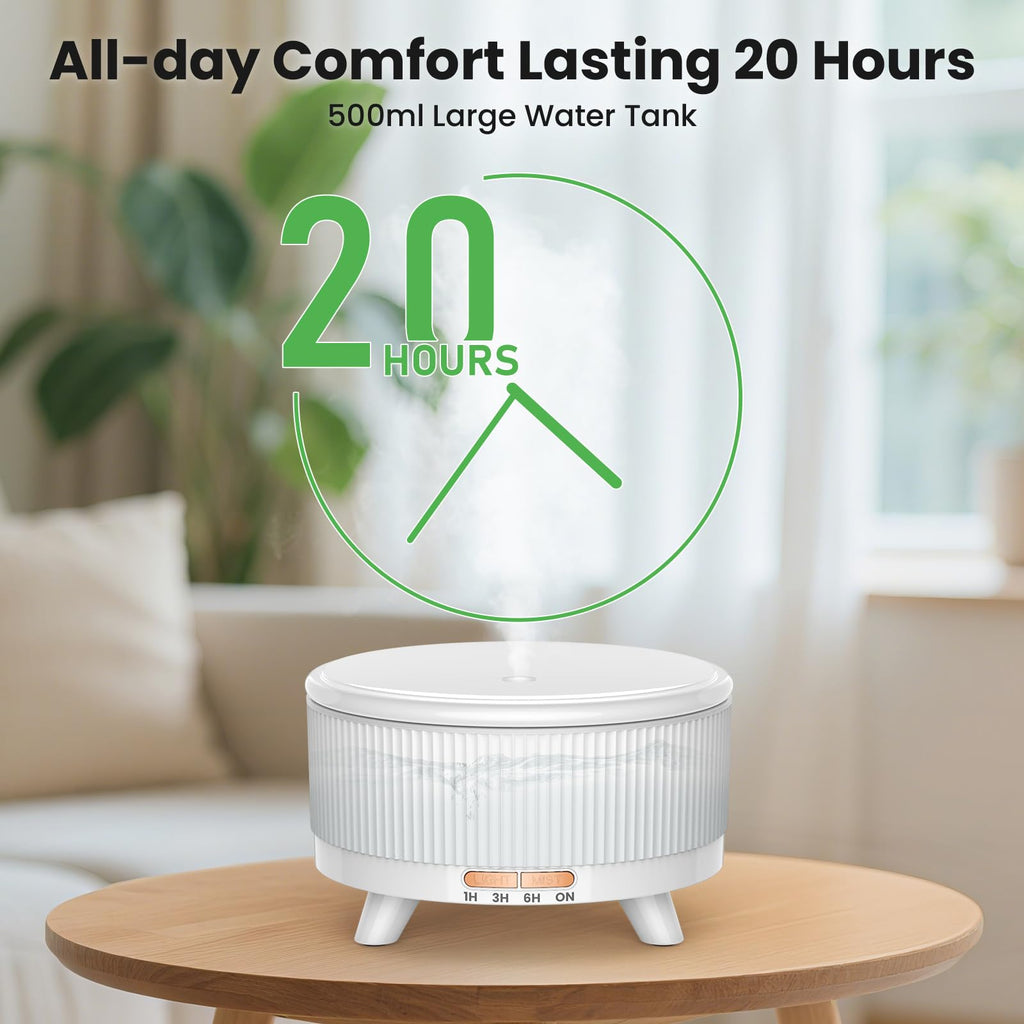 Diffuseur d'Arômes & Huiles Essentielles 500ml – Grande Capacité