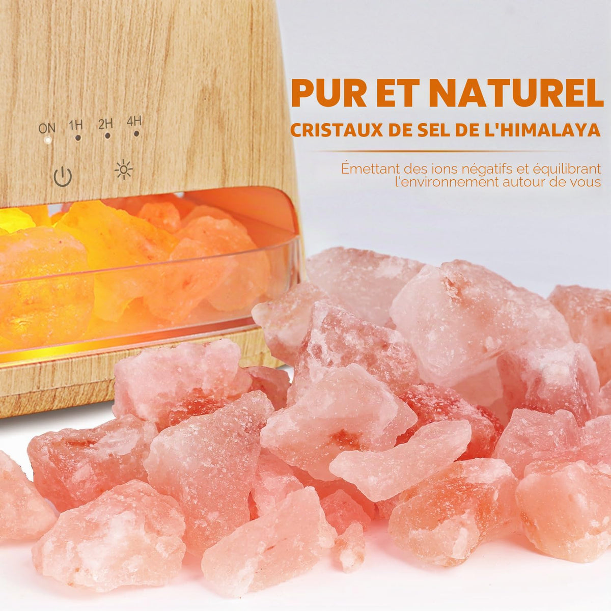 Diffuseur d'Huiles Essentielles Effet Flamme 150ml – 3 Minuteries & LED