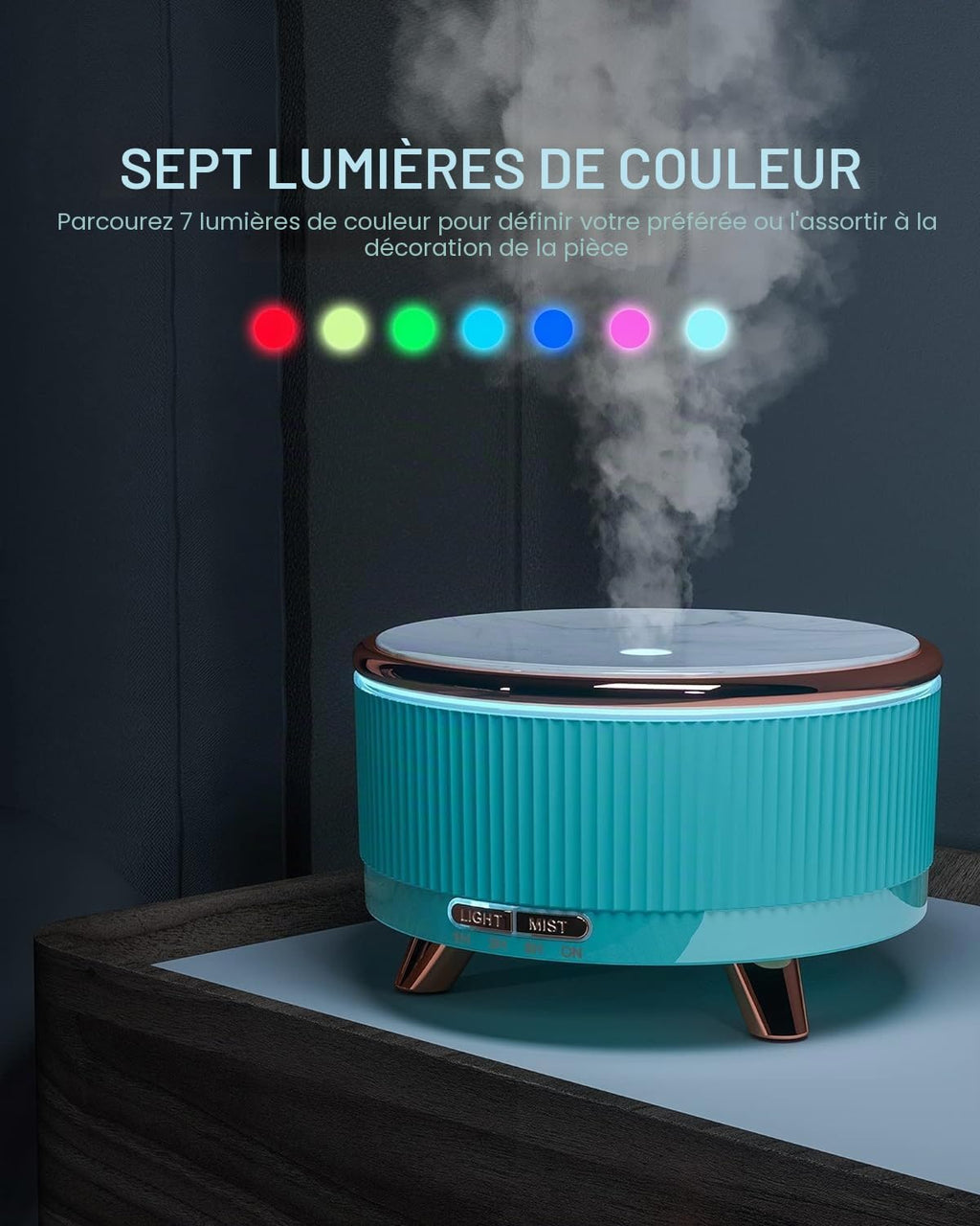 Diffuseur d'Arômes & Huiles Essentielles 500ml – Grande Capacité