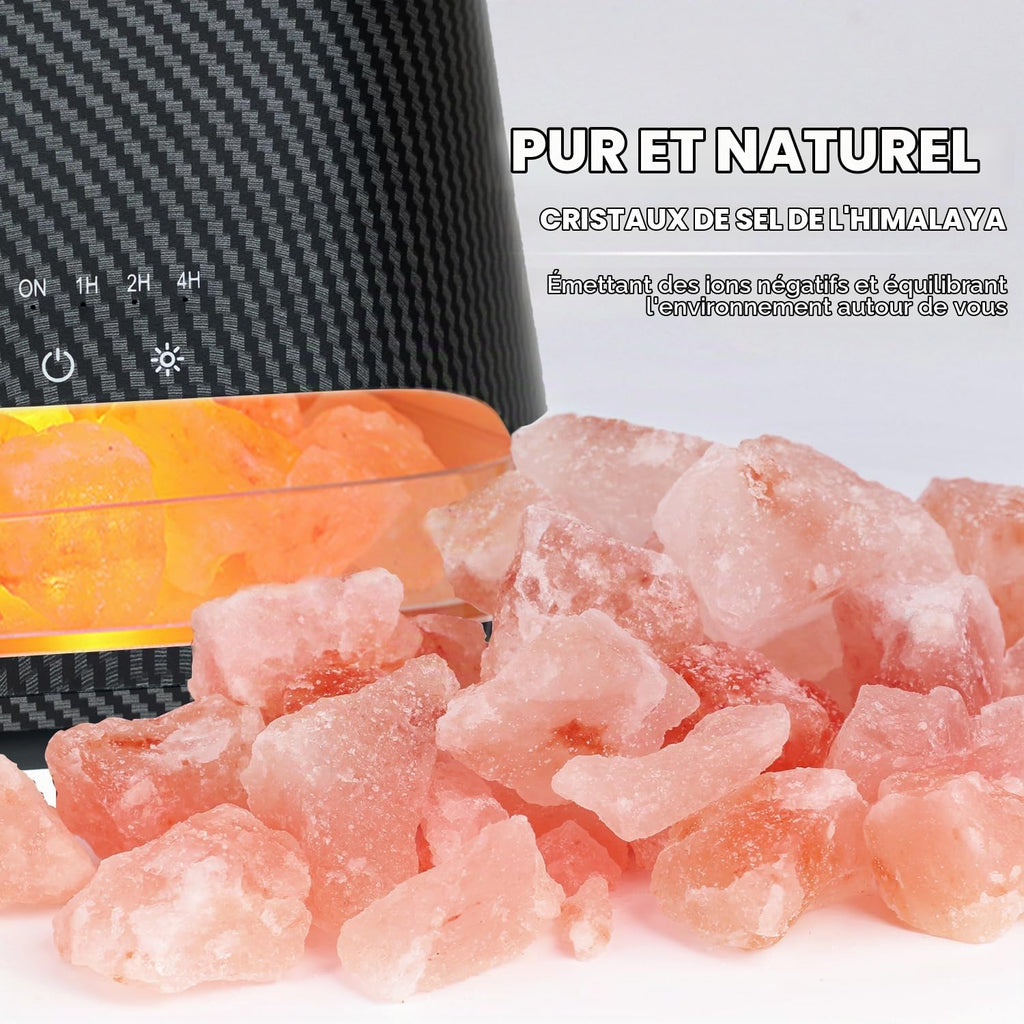 Diffuseur d'Huiles Essentielles Effet Flamme 150ml – 3 Minuteries & LED