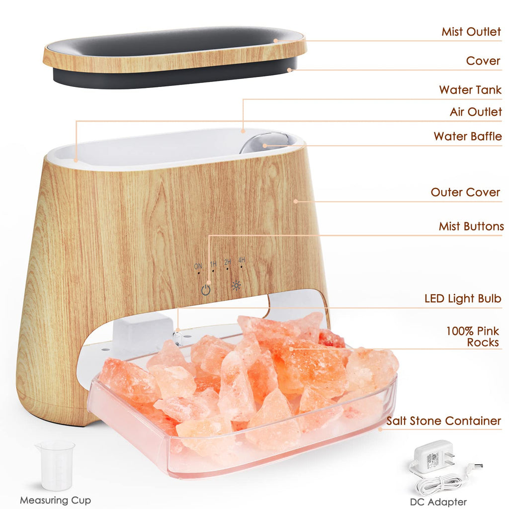 Diffuseur d'Huiles Essentielles Effet Flamme 150ml – 3 Minuteries & LED