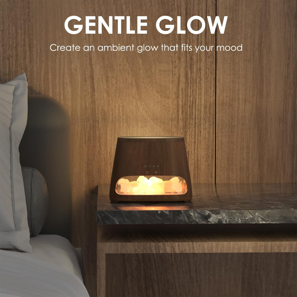 Diffuseur d'Huiles Essentielles Effet Flamme 150ml – 3 Minuteries & LED