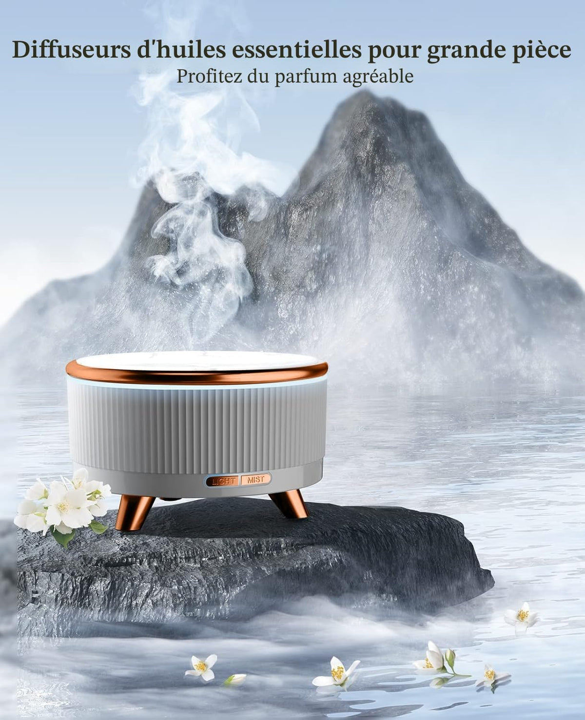 Diffuseur d'Arômes & Huiles Essentielles 500ml – Grande Capacité