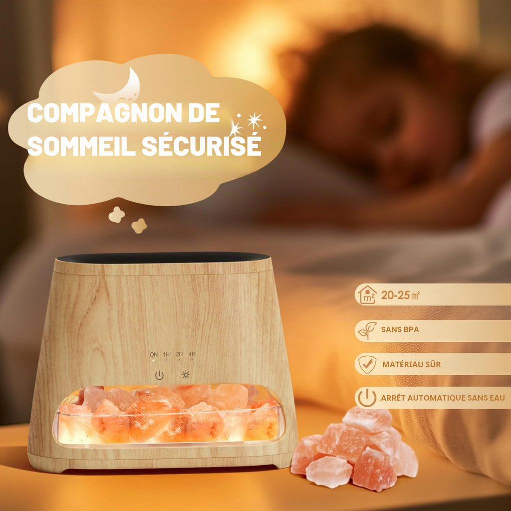 Diffuseur d'Huiles Essentielles Effet Flamme 150ml – 3 Minuteries & LED