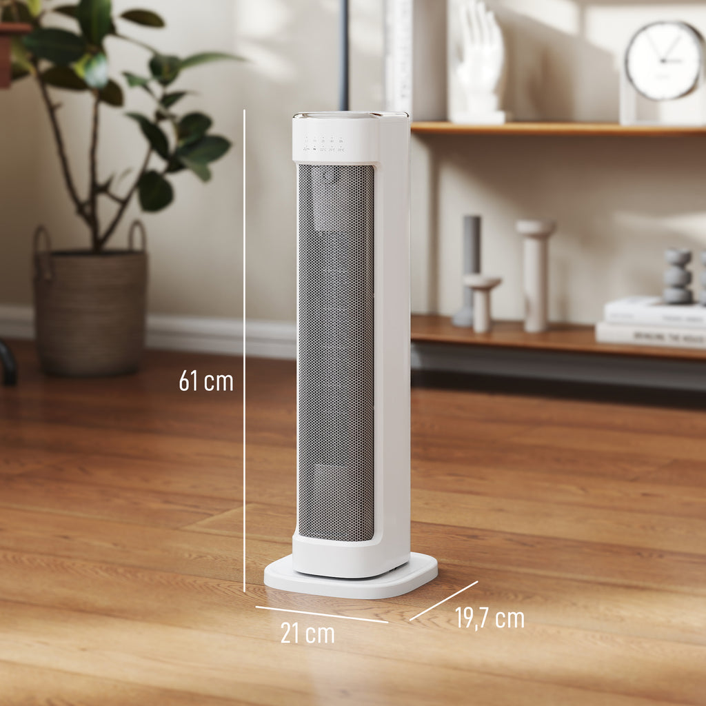 Radiateur Céramique Design – 2000W, Thermostat & Minuterie