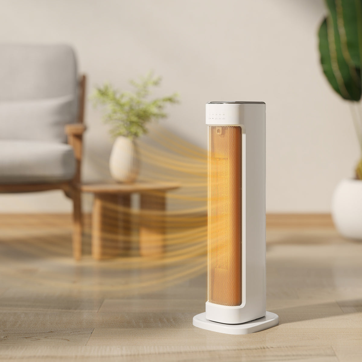 Radiateur Céramique Design – 2000W, Thermostat & Minuterie