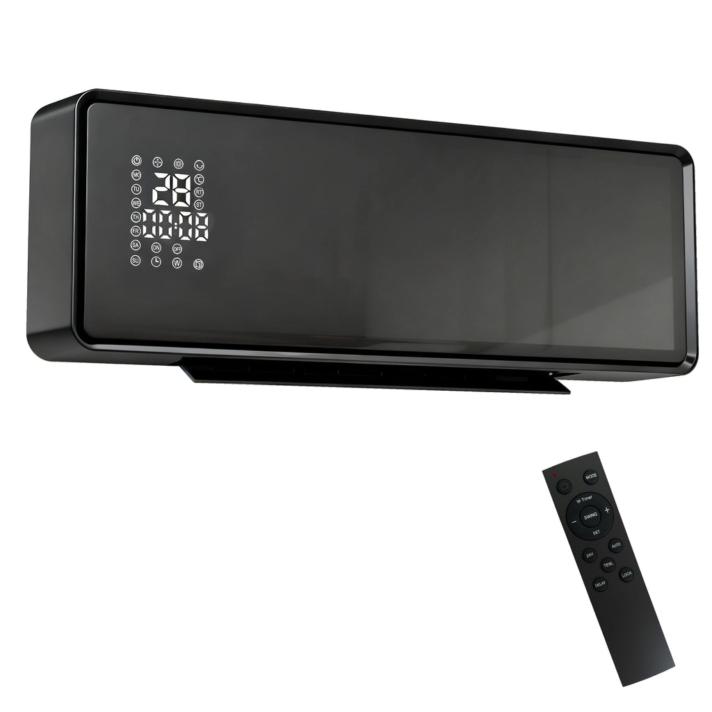 Chauffage Mural Céramique 2000W – Radiateur Électrique avec Thermostat et Minuterie